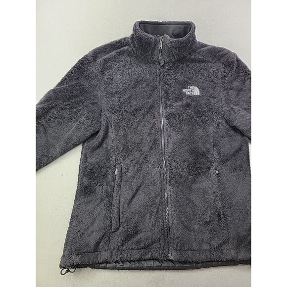 TNF The North Face Sherpa Fluffy Osito Zip Jacket Women's Medium Black Pocket - Picture 2 of 8
